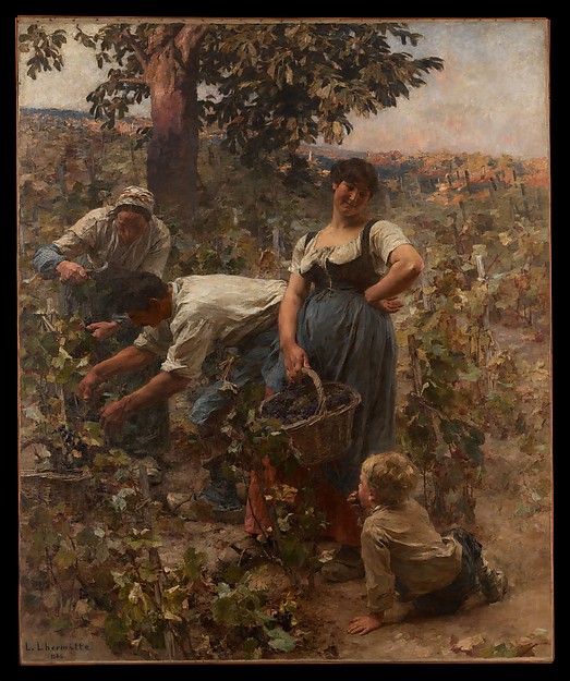 The Grape Harvest by Léon- Augustin L'hermitte, 1884.